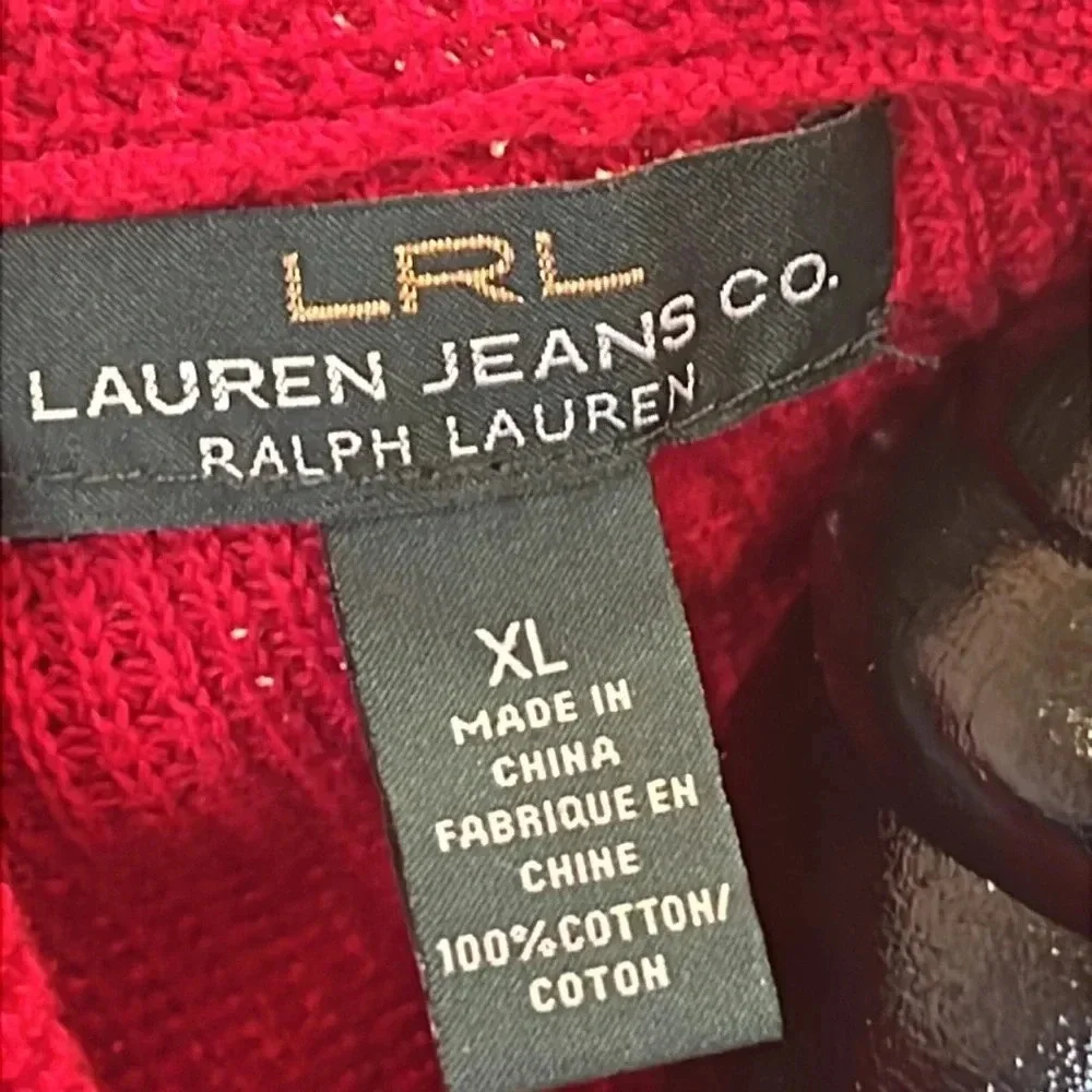 Lauren‎ Ralph Lauren Draw String Cowl Neck textured Sweater